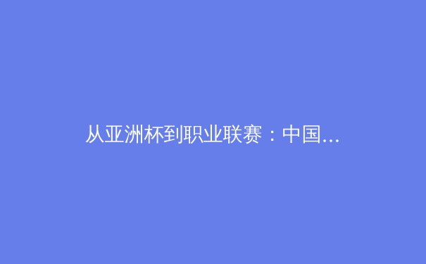 从亚洲杯到职业联赛：中国体育产业的破局之路与未来挑战 - 2